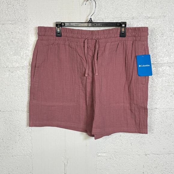 Columbia Plus Size Holly Hideaway Cotton Breezy Shorts, Fig 1X